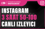 İnsta 3 Saat 50-100 İnstagram Canlı İzleyici