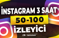 İnsta 3 Saat 50-100 İnstagram Canlı İzleyici