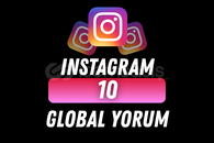 İNSTAGRAM 10 ADET GLOBAL YORUM
