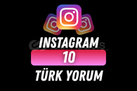 İNSTAGRAM 10 ADET TÜRK YORUM /ÖZELLEŞTİRİLEBİLİR