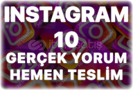 Instagram 10 Organik Yorum