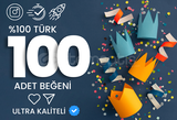 ⭐Instagram 100 Adet - %100 Türk Gerçek Beğeni