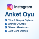 Instagram 100 Anket Oyu | Türk & Gerçek Oylar 