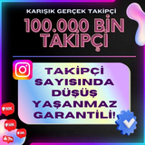  Instagram 100 BİN Gerçek Takipçi | Garanti