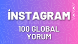 ⭐İnstagram 100 Global Özel Yorum⭐