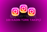 İNSTAGRAM 100 KADIN TÜRK TAKİPÇİ 30TELAFİLİ♻️.