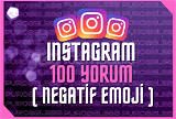 ⭐İnstagram 100 Negatif Emoji Yorum ⭐