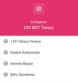 ⭐Instagram 100 takipçi⭐