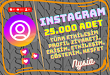 INSTAGRAM - %100 TÜRK ETKİLEŞİM / 25.000 ADET ⭐