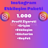 Instagram %100 Türk Etkileşim Paketi