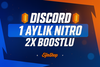 ⭐ Discord Nitro (1 AY) + 2x Boost | OTO