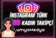 ⭐İNSTAGRAM 100 TÜRK [KADIN] TAKİPÇİ⭐