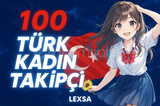 ⭐[Instagram] 100 Türk Kadın Takipçi⭐