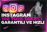 ⭐İnstagram 100 Türk takipçi⭐