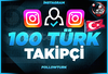 ⭐ İNSTAGRAM 100 TÜRK TAKİPÇİ | + GARANTİ ⭐