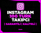 Instagram 100 Türk Takipçi | Garantili