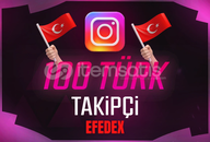 Instagram 100 Türk Takipçi Hızlı Garantili