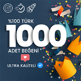 ⭐Instagram 1000 Adet - %100 Türk Gerçek Beğeni