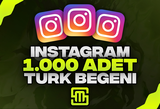 ✨Instagram 1.000 Adet Türk Beğeni!