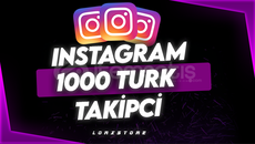 ⭐İNSTAGRAM 1000 ADET TÜRK TAKİPÇİ⭐