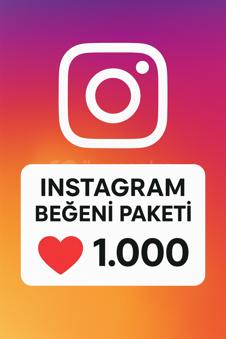 Instagram 1000 beğeni 25TL Instagram 1000 beğeni 25TL