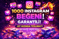 ✅ INSTAGRAM 1.000 BEĞENİ