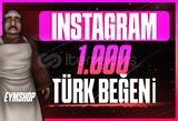 İnstagram ⭐+1000⭐ Türk Beğeni