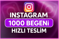 ✅ İnstagram 1000 Begeni! [HIZLI TESLIM]⭐