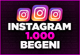 Instagram 1000 Beğeni (Hızlı Teslim+Garanti)