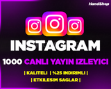 [GARANTİLİ] 1000 INSTAGRAM CANLI YAYIN İZLEYİCİ