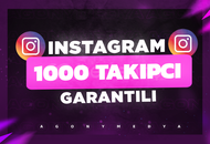 ⭐[GARANTİLİ] INSTAGRAM 1.000 GERÇEK TAKİPÇİ⭐