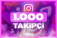 ⭐İNSTAGRAM 1.000 GERÇEK TAKİPÇİ + GARANTİ⭐