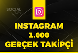 Instagram 1.000 Gerçek Takipçi - Garantili