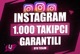 Instagram 1.000 Gerçek Takipçi [Garantili]