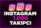 Instagram 1000 Gerçek Takipçi ( Garantili )
