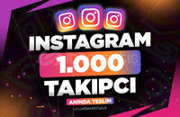 ⭐Instagram 1.000 Gerçek Takipçi / Garantili