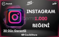 ⭐Instagram 1.000 Global Beğeni [Garanti]⭐