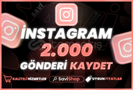 İNSTAGRAM 2.000 KAYDET+GARANTİ+HIZLI