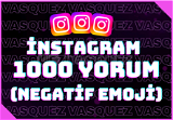 ⭐İnstagram 1000 Negatif Emoji Yorum ⭐