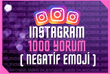 ⭐İnstagram 1000 Negatif Emoji Yorum ⭐