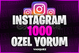 ⭐İnstagram 1000 Özel Yorum ⭐