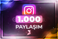 ⭐ İnstagram 1.000 Paylaşım ⭐