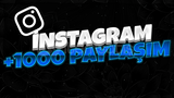 ⭐INSTAGRAM 1000 PAYLAŞIM⭐