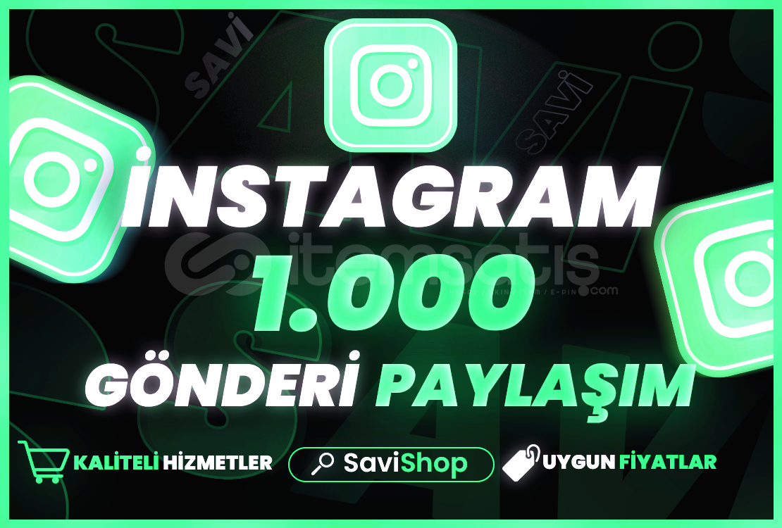 Instagram 1.000 Paylaşım+Garantili+Hızlı Instagram 1.000 Paylaşım+Garantili+Hızlı