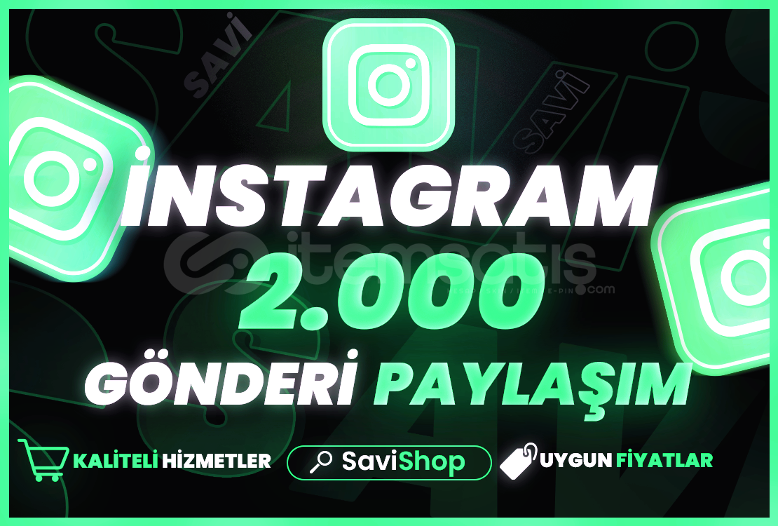 Instagram 2.000 Paylaşım+Garantili+Hızlı Instagram 2.000 Paylaşım+Garantili+Hızlı