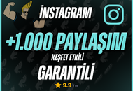⚡️İnstagram 1000 Paylaşım / Sorunsuz