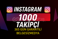 İnstagram 1000 Takipçi 365 Gün Garantili