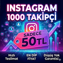 İnstagram 1000 Takipçi 50TL 