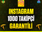 ⭐️☘️İnstagram 1000 Takipçi❤️Garanti&Sorunsuz❤️