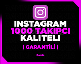 Instagram 1000 Takipçi | Garantili